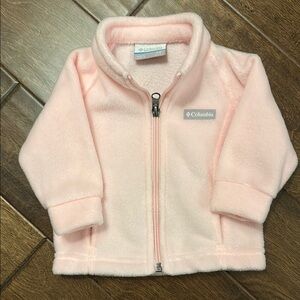 Columbia Soft Pink Baby Fleece Jacket 3-6M